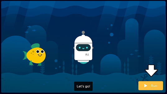 Children learning about AI and ocean pollution through play